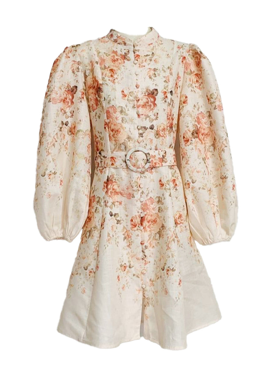 Kurzes Kleid "gldMARIANNA" mit zauberhaftem Blumenprint