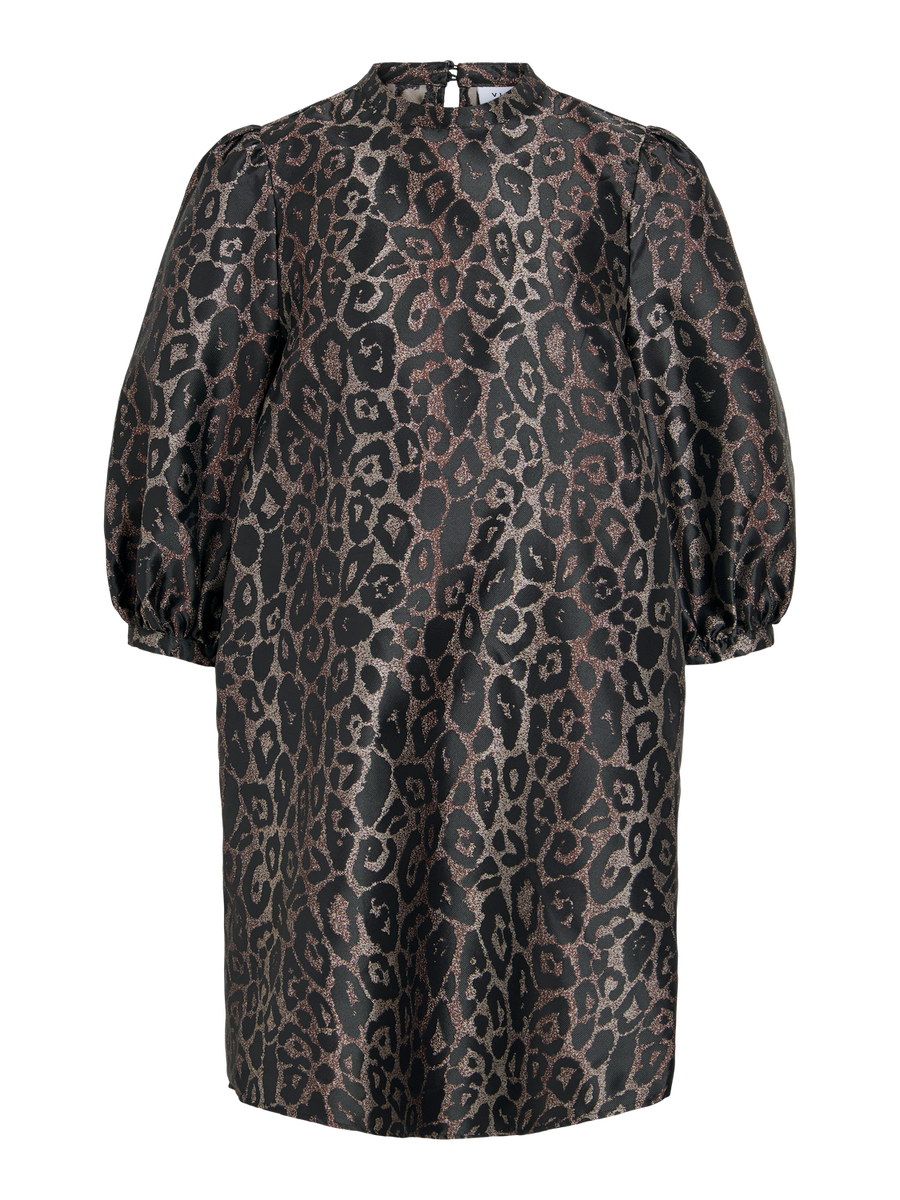 Short-Dress Kleid "gldNUNA" mit Leo-Print