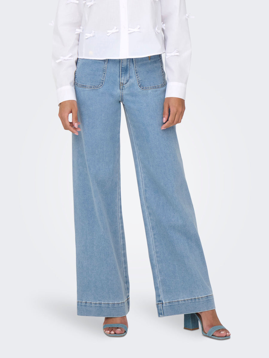 Wide Fit Jeans "gldMADELINE" in hellblau