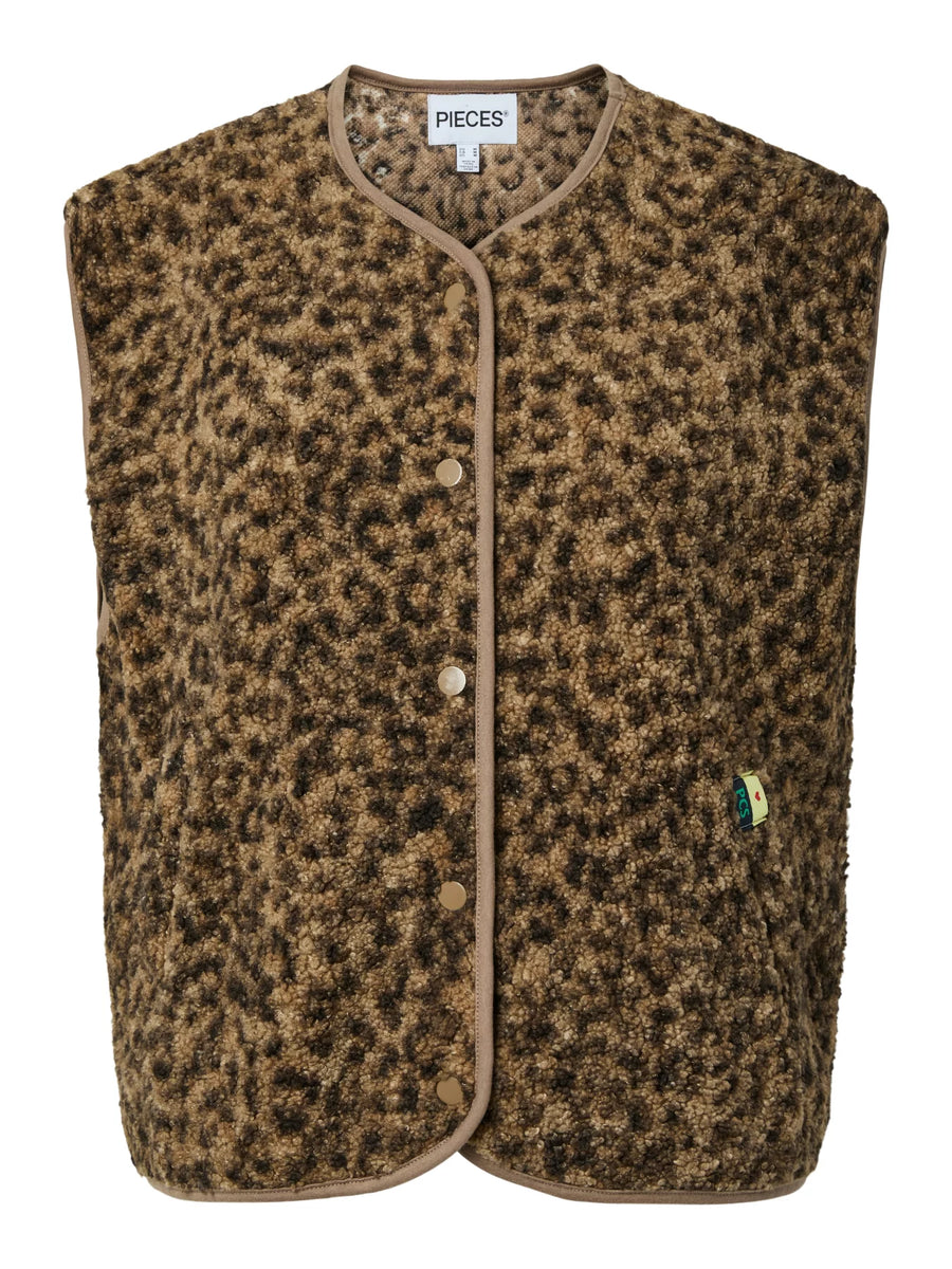 Teddy-Weste "gldKATTY" in leo