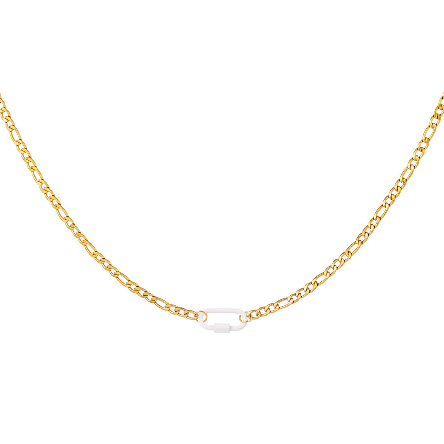 Halskette "gldSCHLOSS" in Weiß