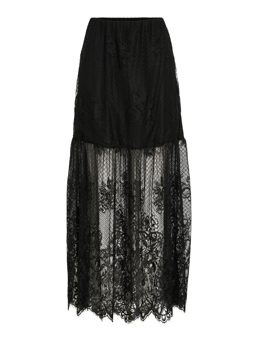 Maxi-Skirt "gldLEYA" mit wunderschöner Spitze