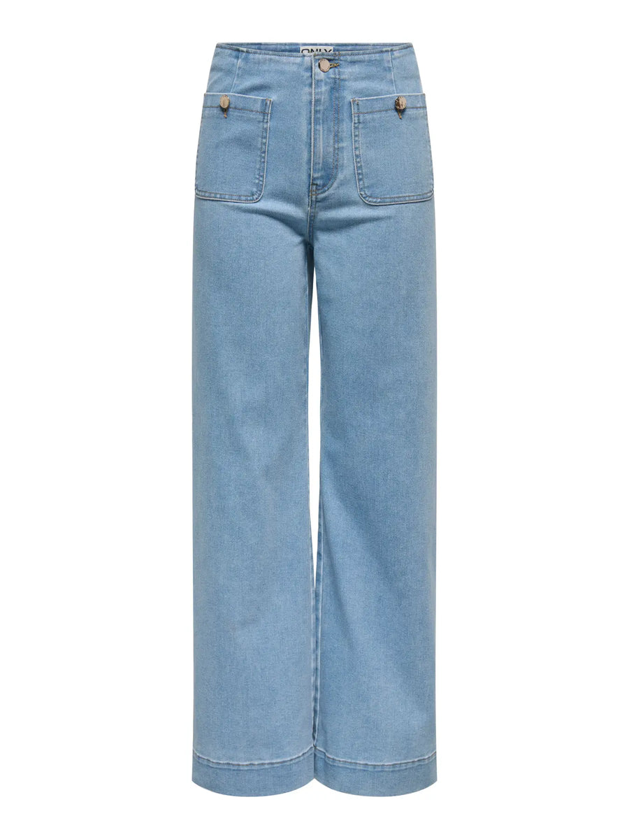 Wide Fit Jeans "gldMADELINE" in hellblau
