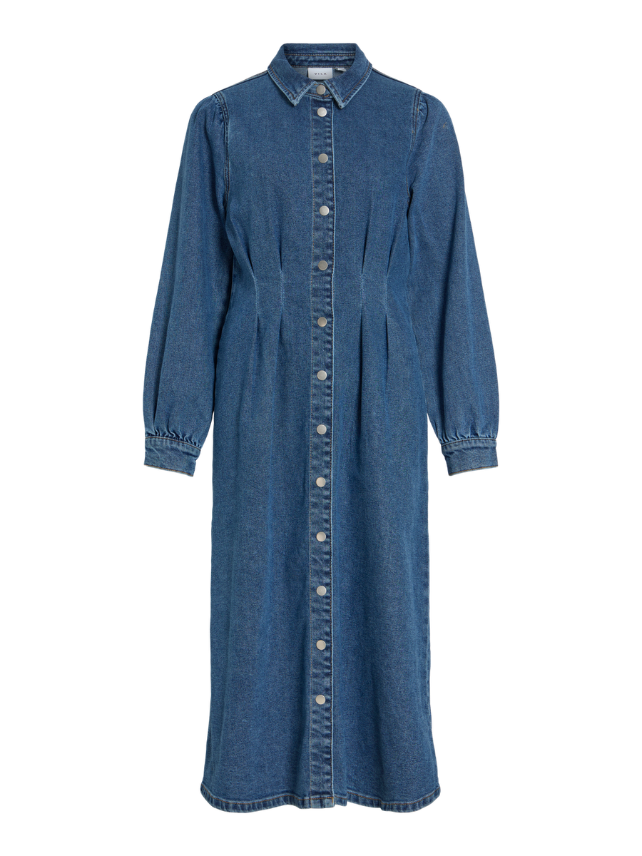Midi-Dress Kleid "gldSOL" in Mittelblau