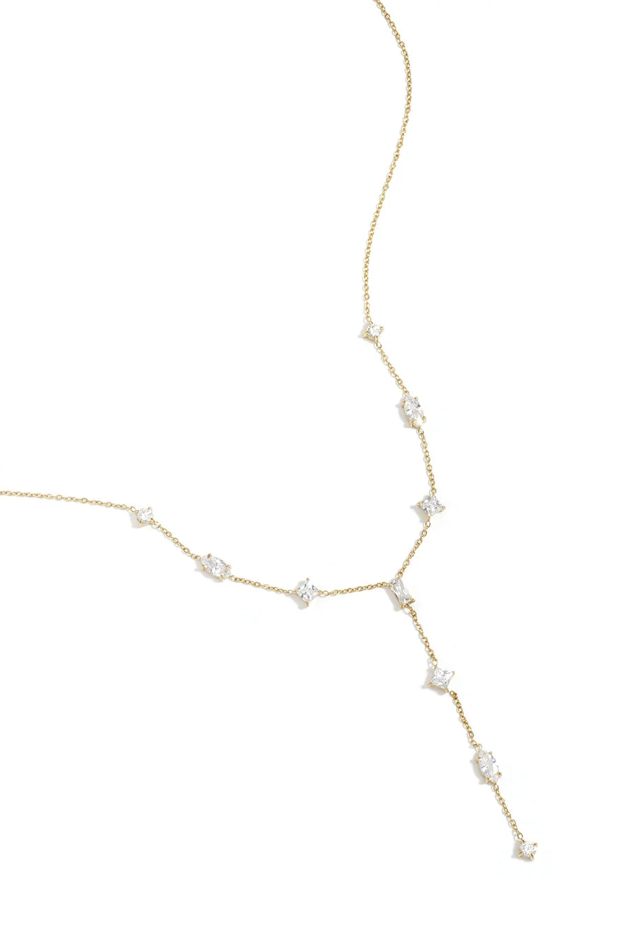 Funkel-Y-Halskette "gldCAMILLA" in gold