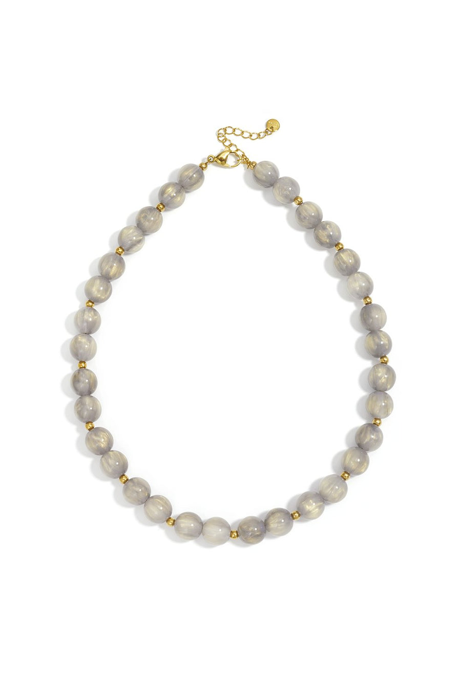 Statement-Kette "gldHENRIETTA" mit leuchtenden Perlen