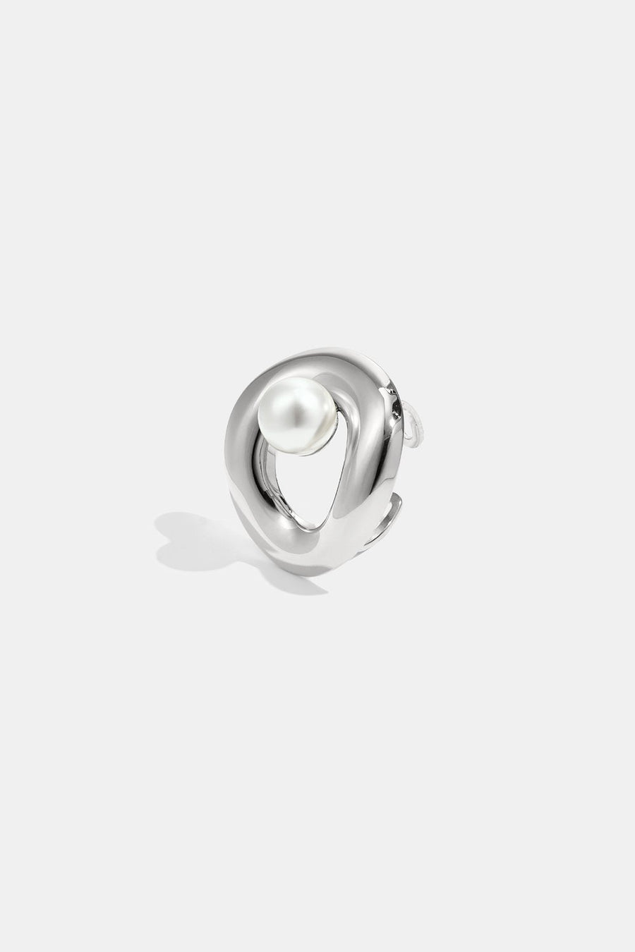 Edler verstellbarer Ring "gldANTONIA" in silber mit Perle
