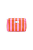 Große Make-up-Bag "gldSTRIPES" in orange/rosa