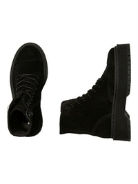 Leichte Lederboots "gldPATH" in schwarz