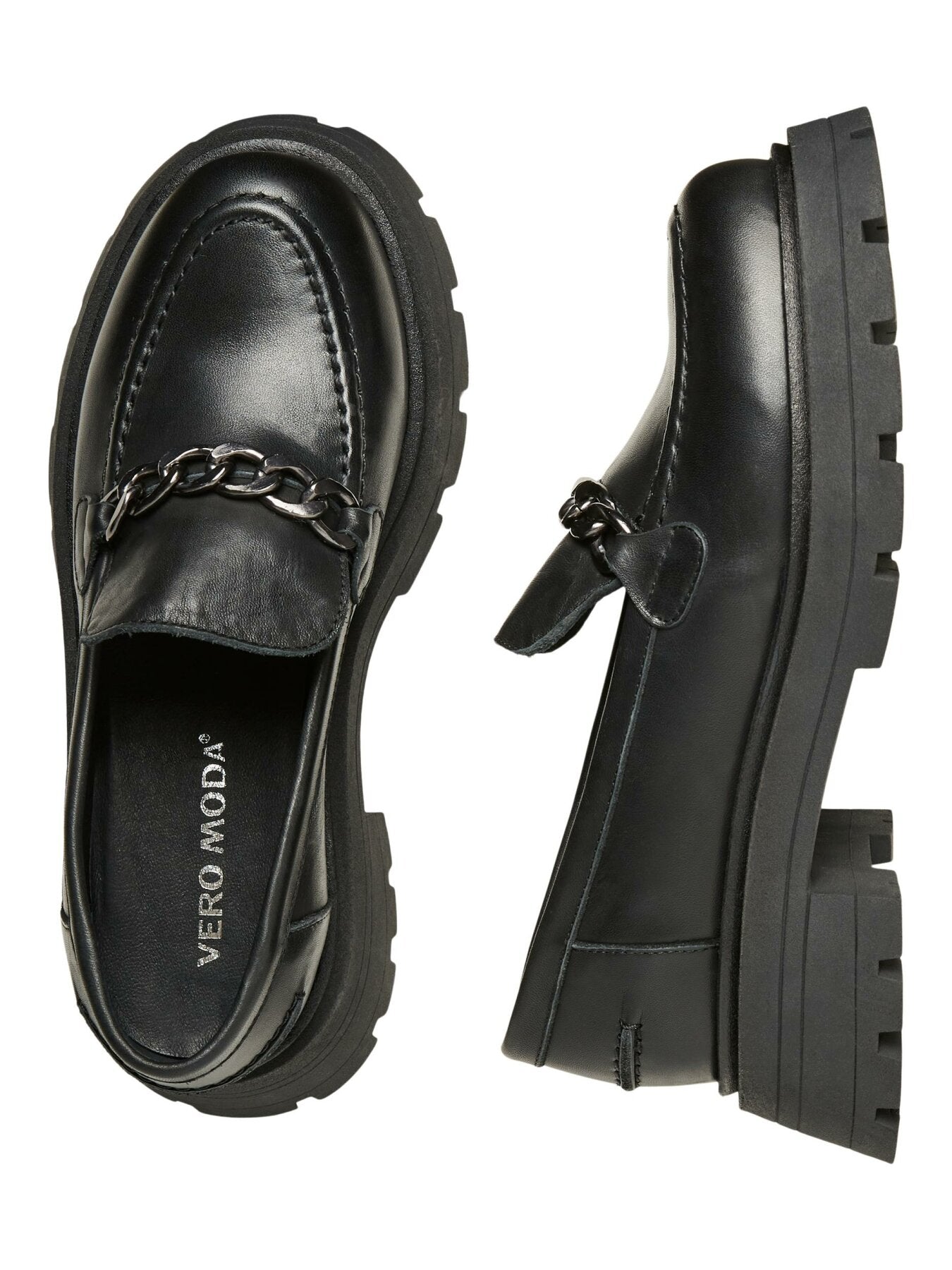 Chunky Loafer "gldMILEO" aus schwarzem Leder