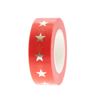Washi-Tape "gldGOLDEN STAR" in rot