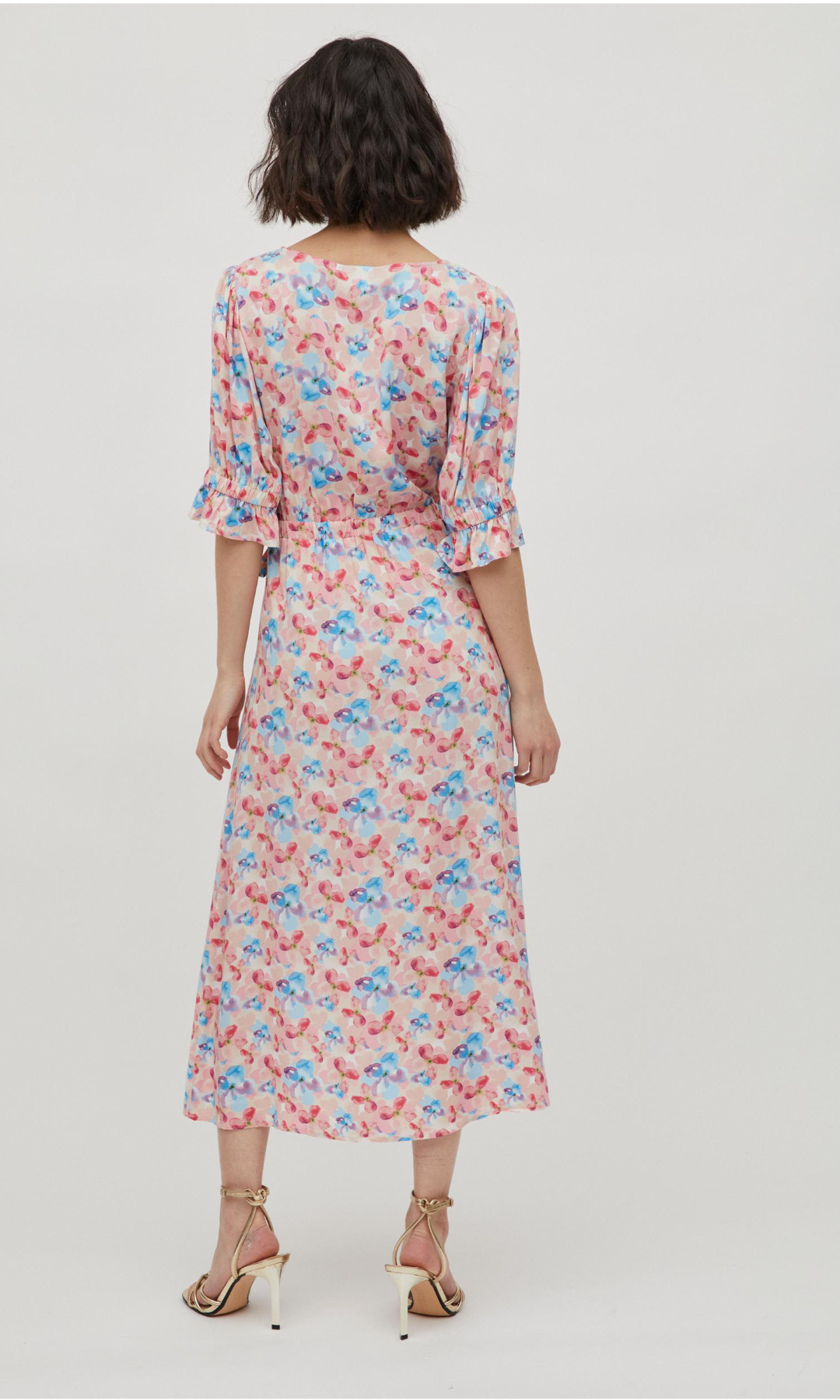 Wickelkleid "gldELEGANCE" aus nachhaltiger Viskose Apricot Ice
