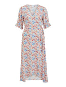 Wickelkleid "gldELEGANCE" aus nachhaltiger Viskose Apricot Ice