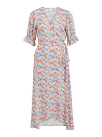 Wickelkleid "gldELEGANCE" aus nachhaltiger Viskose Apricot Ice