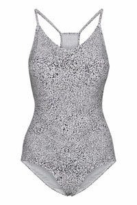 Badeanzug "gldDEE" mit dezentem Animalprint Cloud Dancer