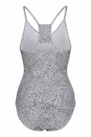 Badeanzug "gldDEE" mit dezentem Animalprint Cloud Dancer