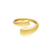 Zweifarbiger Edelstahlring in Gold