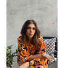 Maxikleid "gldEUNICE" mit Allover-Print