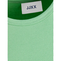Gecropptes Langarmshirt "gldFELINE" in grün