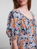 Blumenkleid "gldSEMMY" mit kurzen Puffärmeln