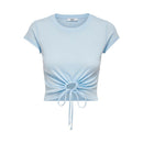 Top "gldSUSAN" mit Schleifendetail in Cashmere Blue