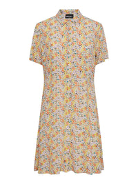 Geblümtes Hemdkleid "gldMY" in gelbtönen