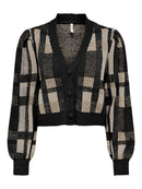 Strickjacke mit Jacquard-Muster "gldKELLY" in Black