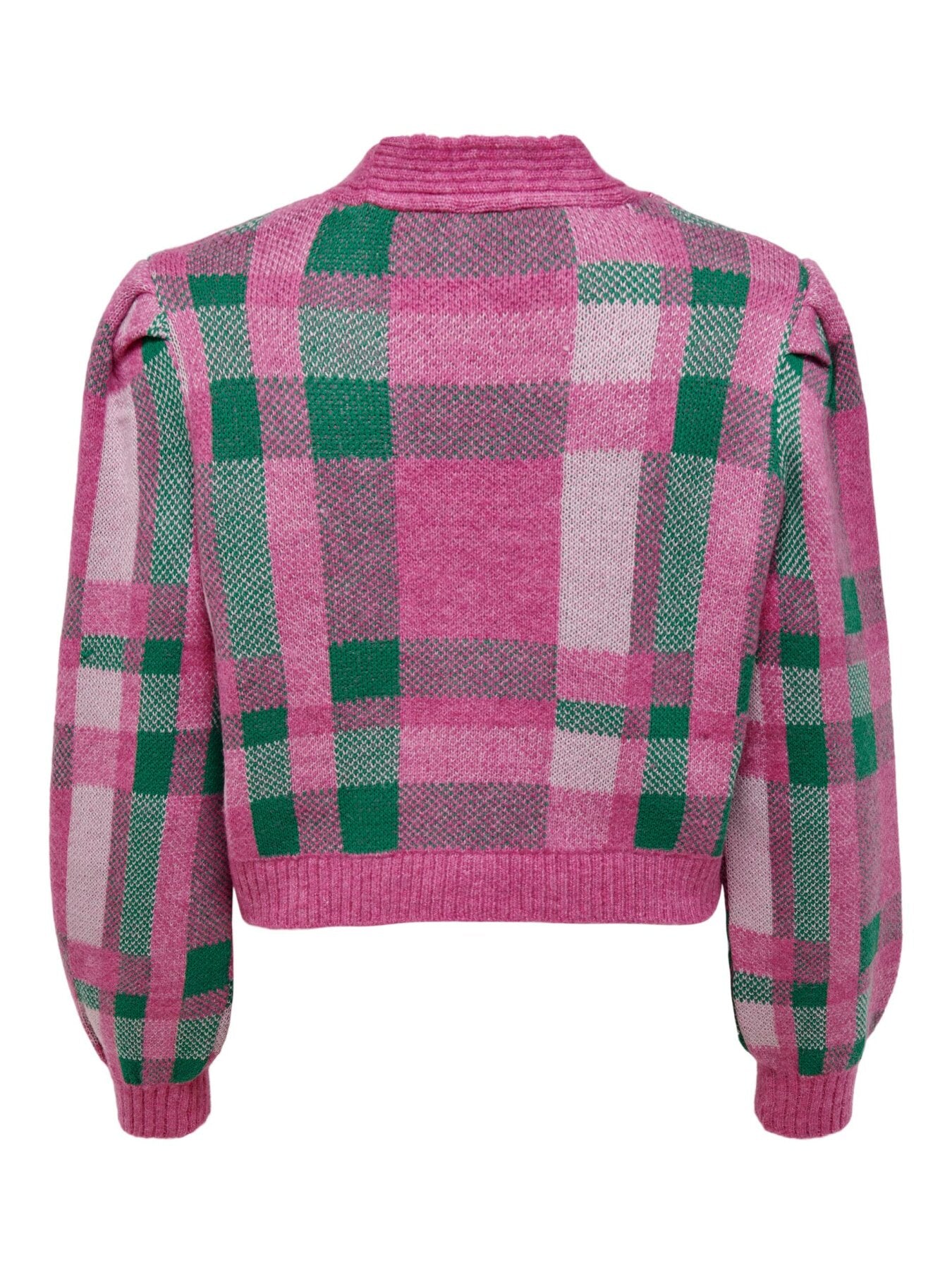 Strickjacke mit Jacquard-Muster "gldKELLY" in Pink Flambé