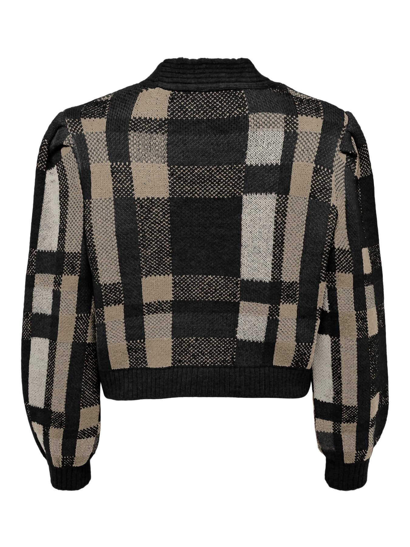 Strickjacke mit Jacquard-Muster "gldKELLY" in Black