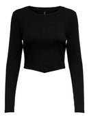 Langärmliges Top "gldINA" in Black