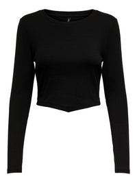 Langärmliges Top "gldINA" in Black