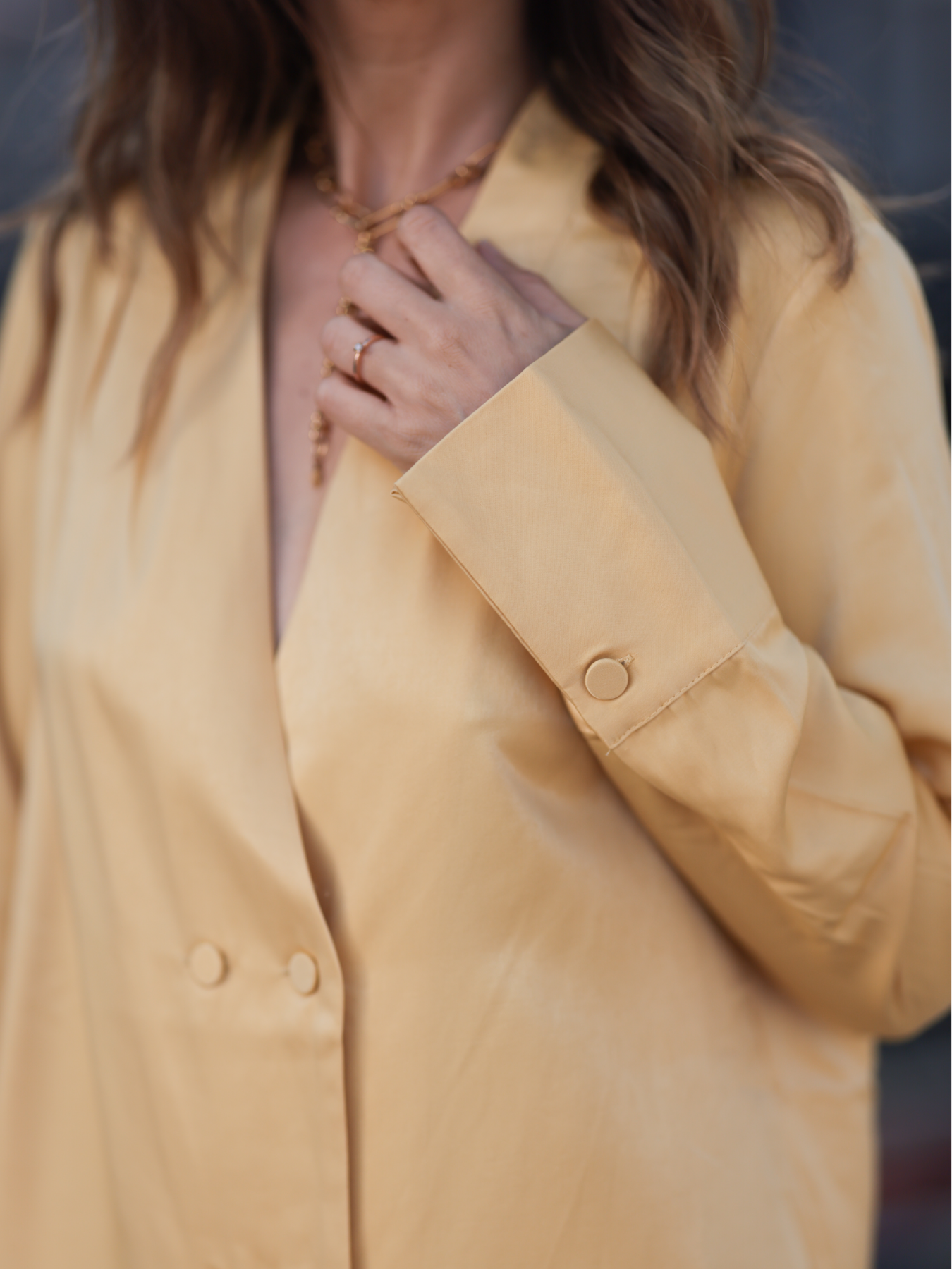 Bluse "gldANGILIQUE" aus glänzendem Stoff