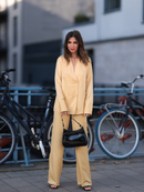 High-Waist-Hose "gldANGILIQUE" in glänzendem Gelb