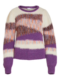 Mehrfarbiger Strickpullover "gldYOKO"
