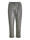 Gecroppte Hose "gldFADORA" in silber