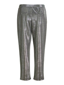 Gecroppte Hose "gldFADORA" in silber