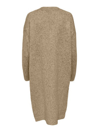 Lange Strickjacke "gldAIRY" in Bistre