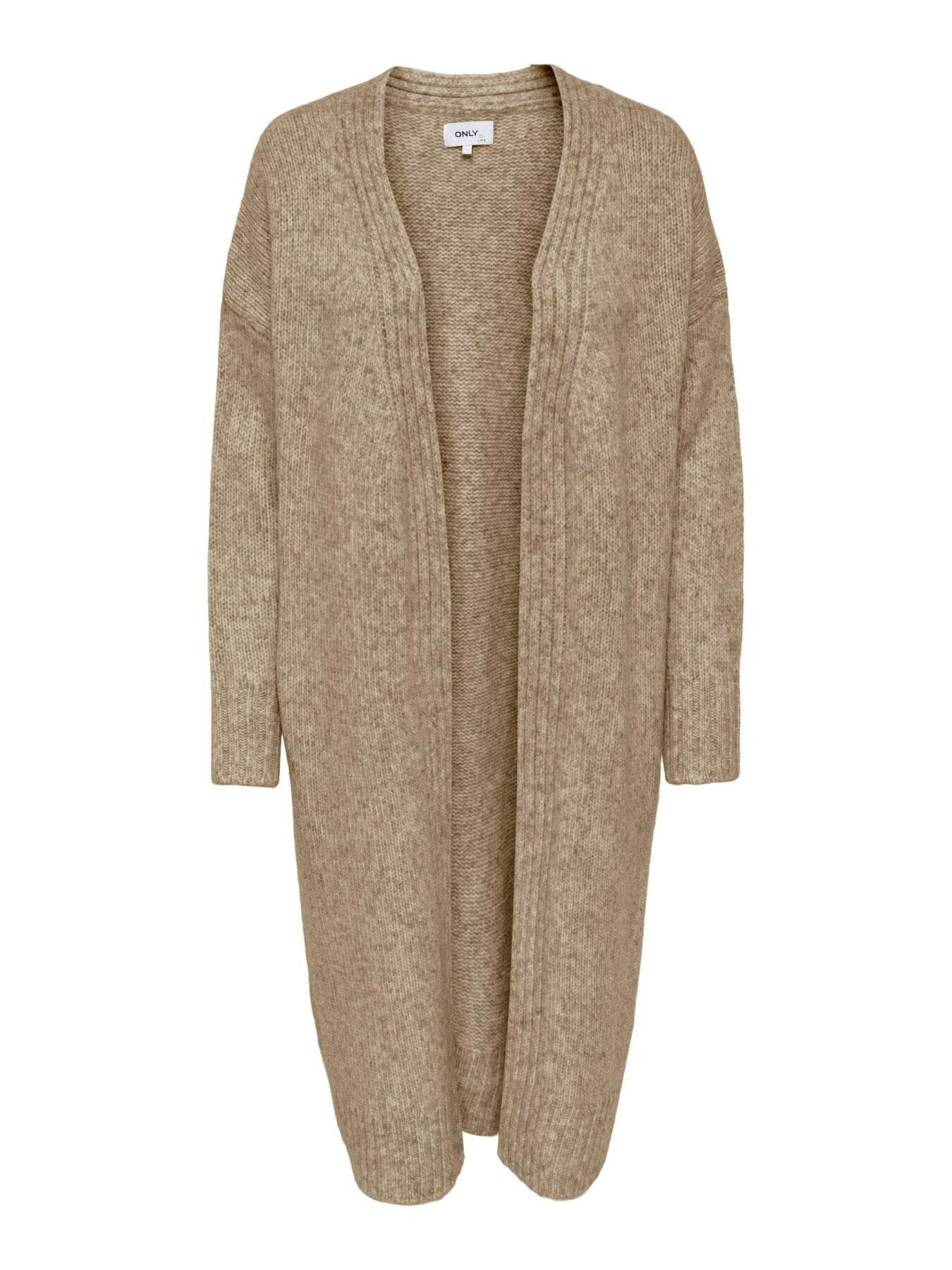 Lange Strickjacke "gldAIRY" in Bistre