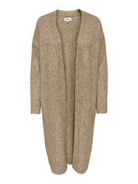 Lange Strickjacke "gldAIRY" in Bistre