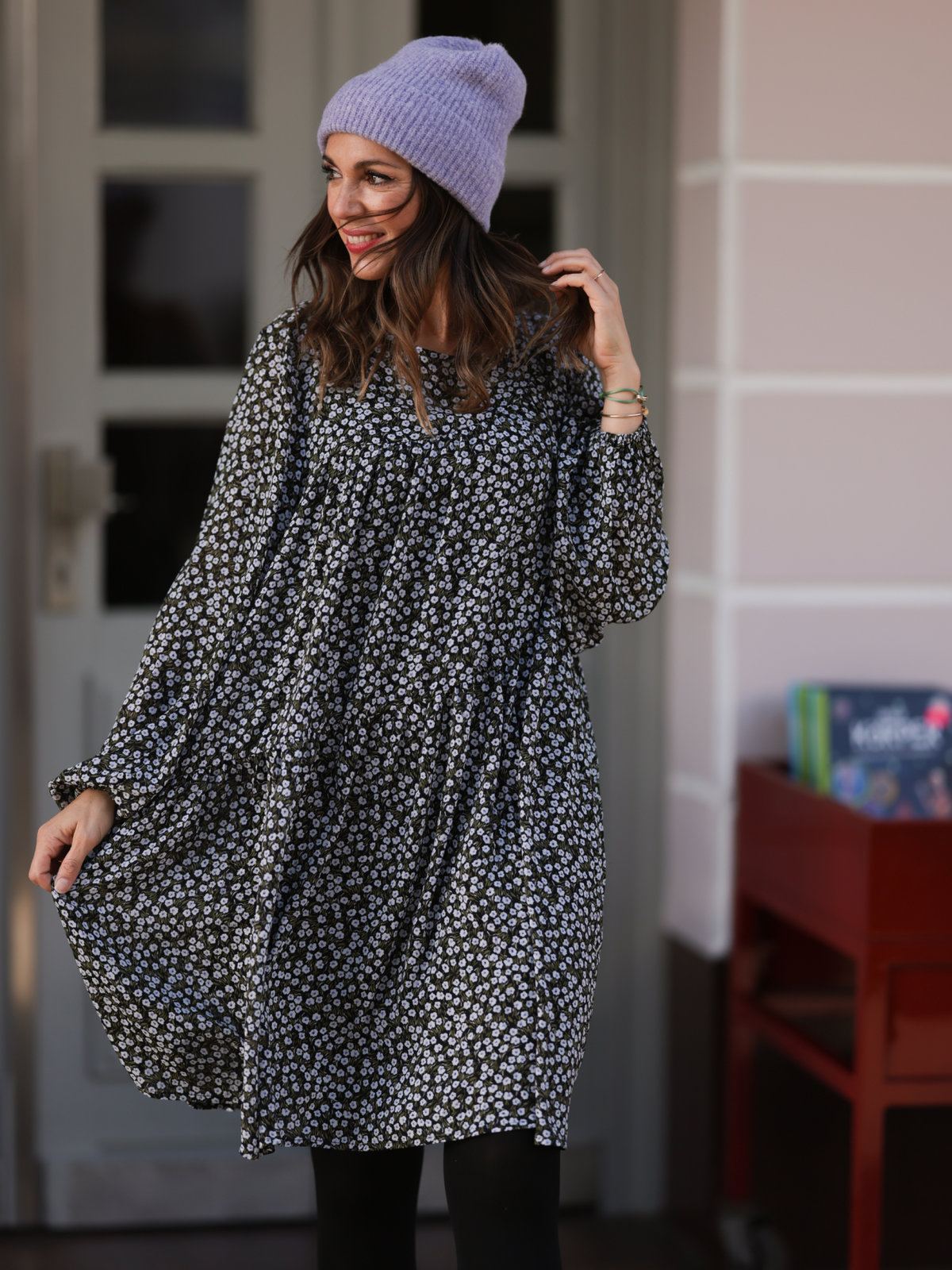 Kleid "gldHIBBA" mit Blumenprint