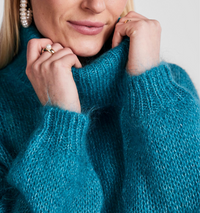 Strickpullover mit Rollkragen "gldLAMBI"
