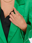 Glänzender Satinblazer "gldLANA-MAYRA" in grün
