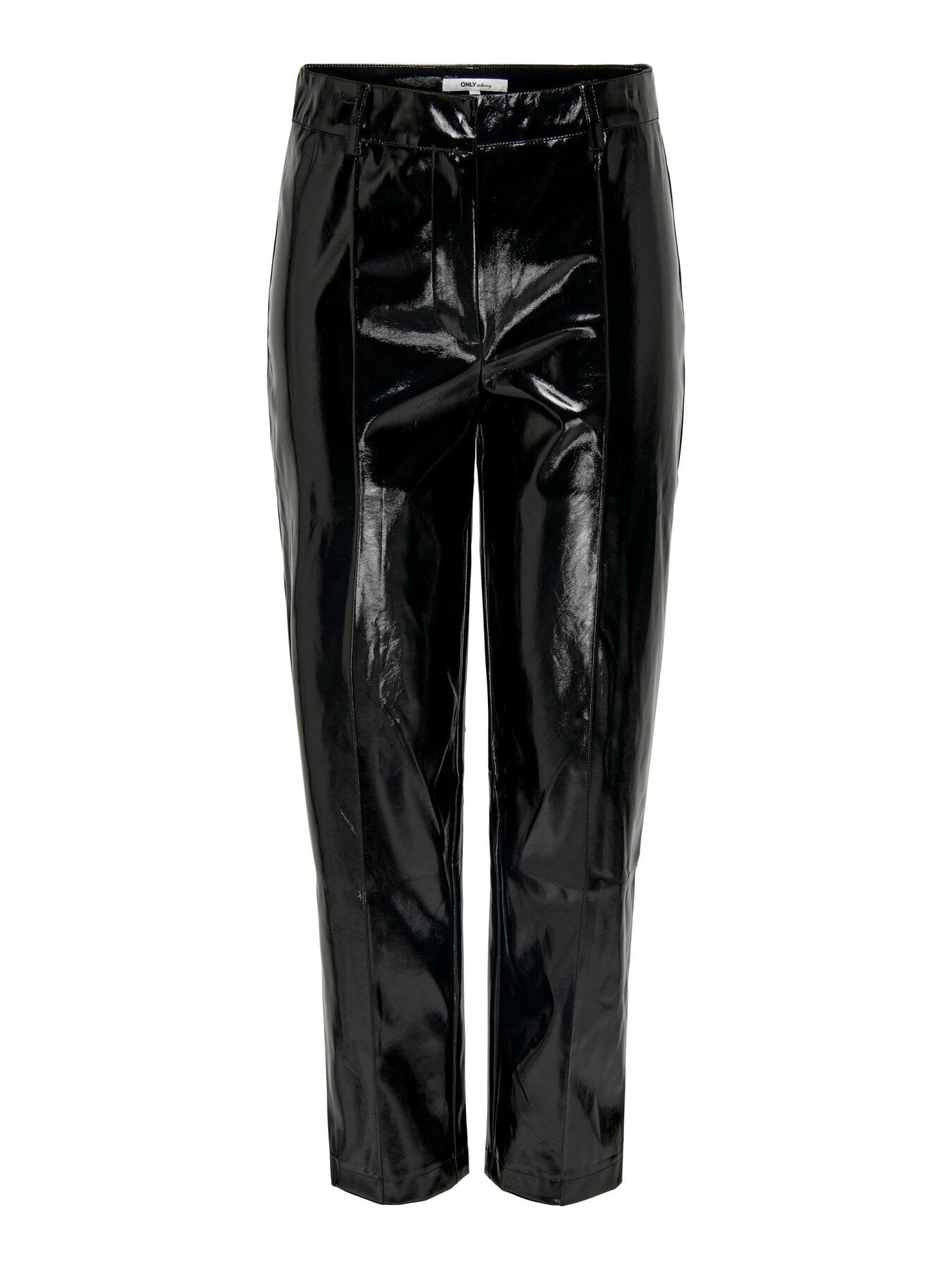 High Waist Hose "gldRUTH" in glänzendem schwarz