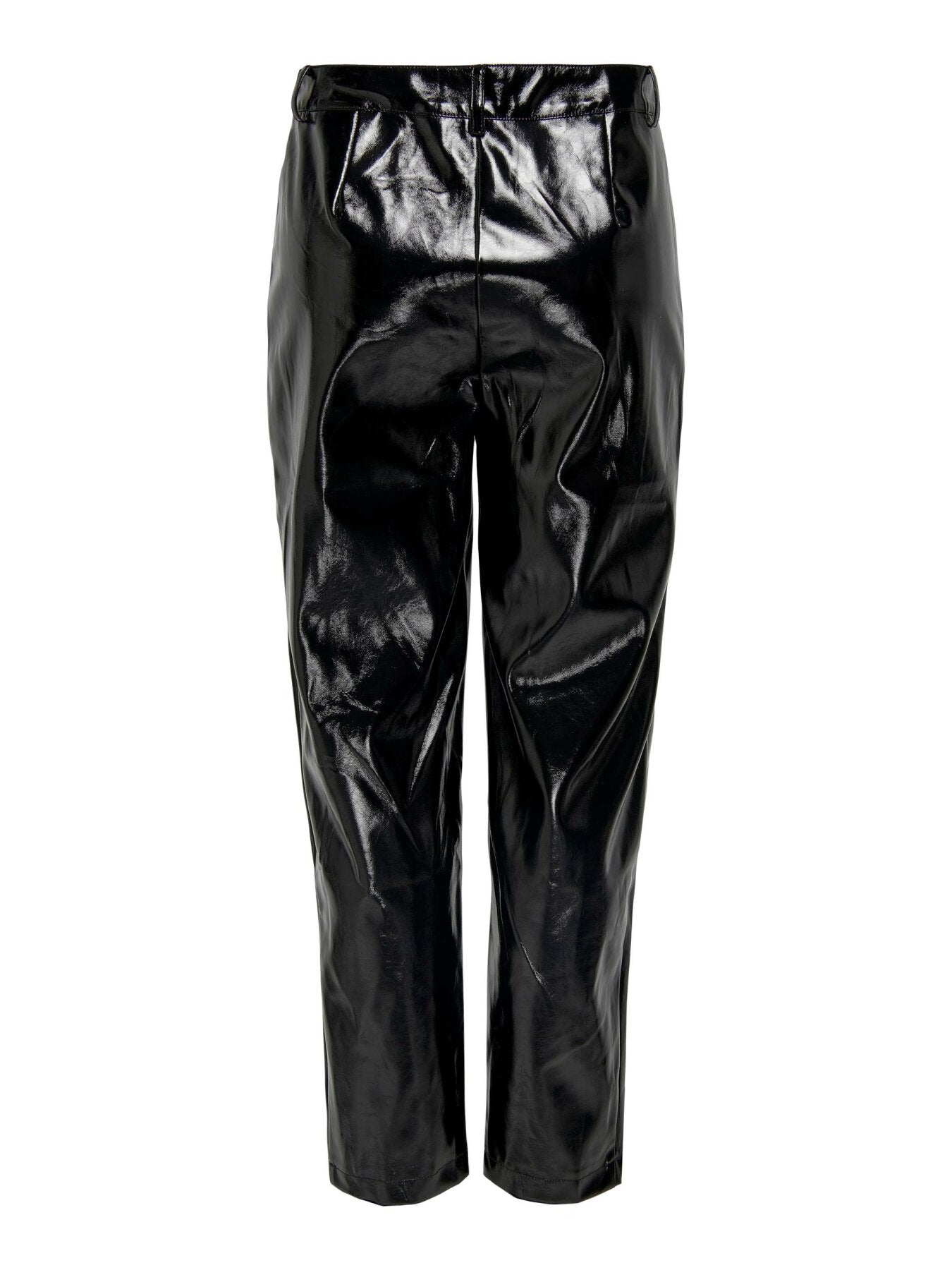 High Waist Hose "gldRUTH" in glänzendem schwarz