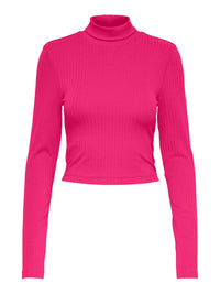 Rollkragenpulli "gldNAJA" in Pink Yarrow