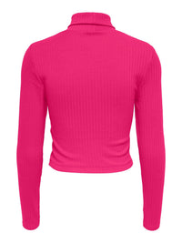 Rollkragenpulli "gldNAJA" in Pink Yarrow