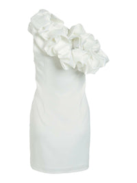 One Shoulder Mini-Kleid "gldVIDA" in weiß
