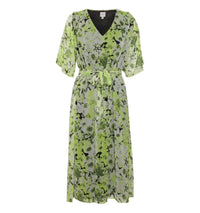 Gemustertes Midikleid "gldKANUI" aus nachhaltigem Material