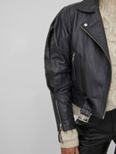 Biker-Lederjacke “gldCAMELY” in schwarz