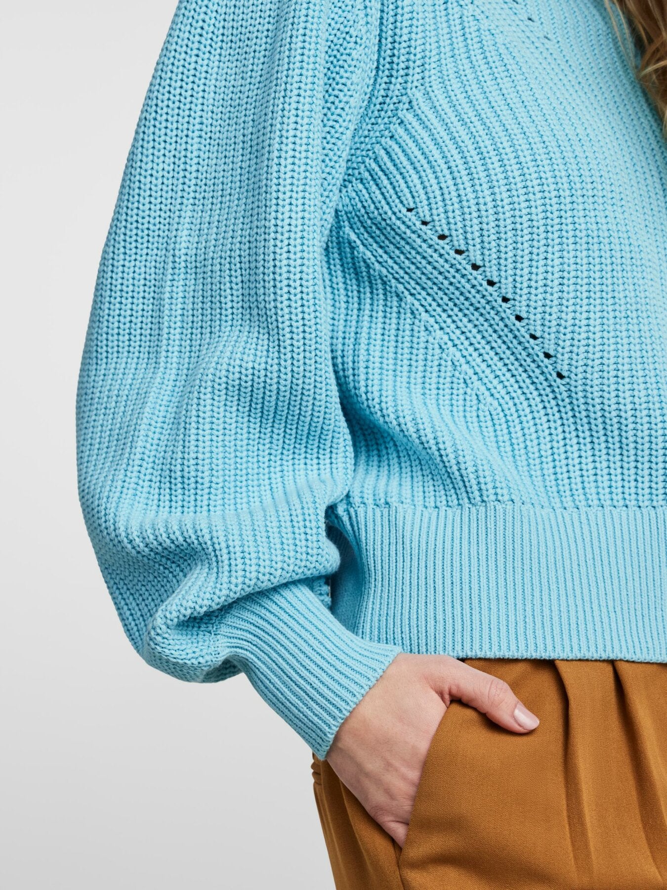 Strickpullover "gldMATELLO" in blau